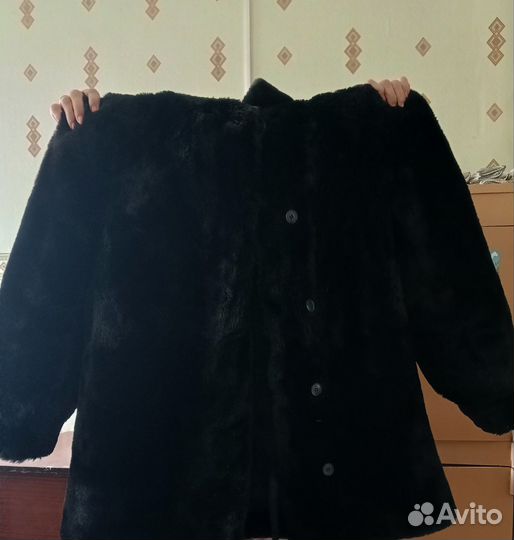 Кожаный плащ женский 52 54