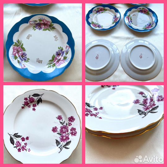 Тарелки, пирожковые закусочные Дулево