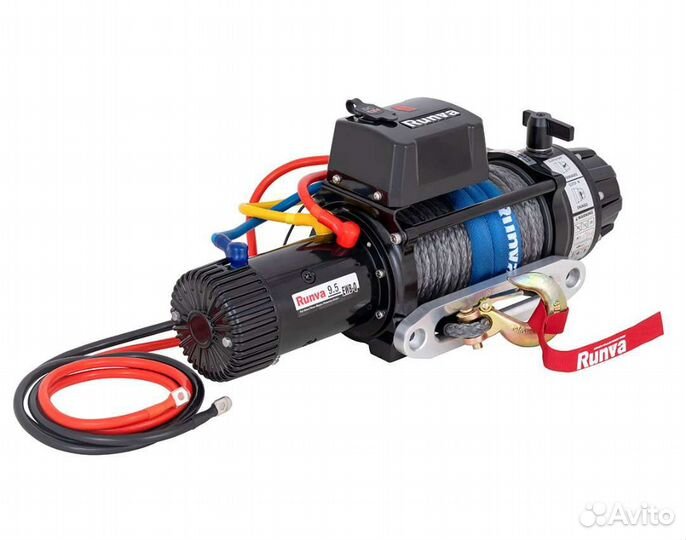 Лебёдка 12V Runva 9500 lbs высокоскоростная 80:1