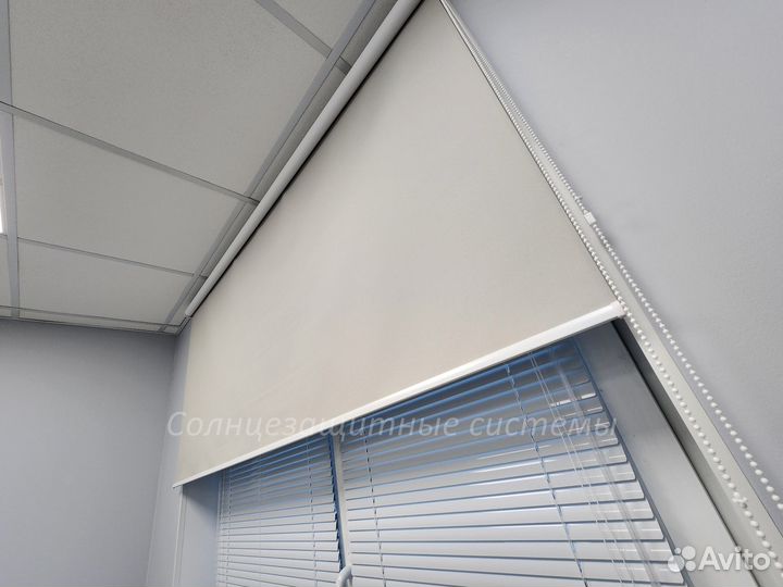 Жалюзи и Рулонные шторы на окна и балконы. Пр-во