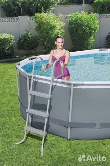 Каркасный бассейн 488х305х107см Power Steel, фил