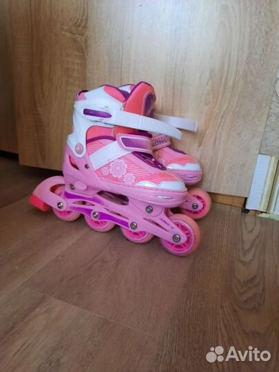 Роликовые коньки детские раздвижные 35-38