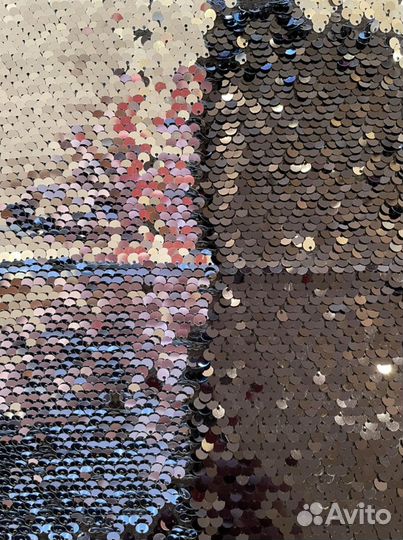 Паетки - ткань с двусторонними паетками