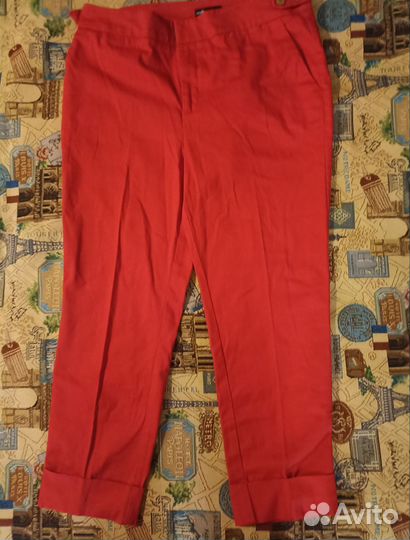 Брюки женские красные