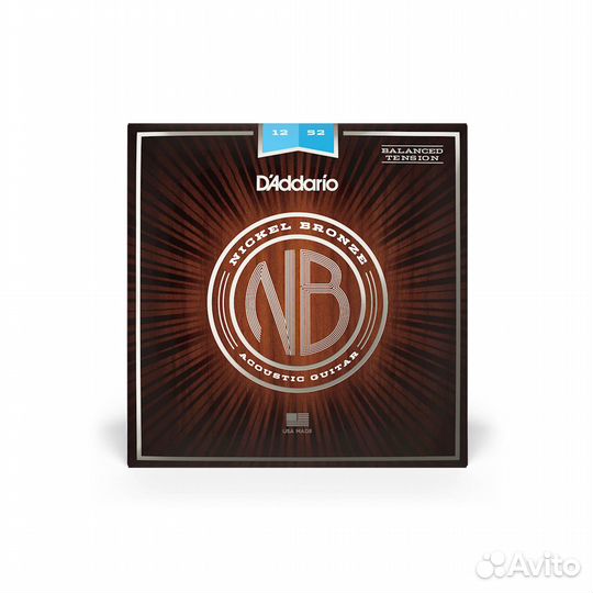 D'Addario NB1252BT Nickel Bronze Комплект струн д
