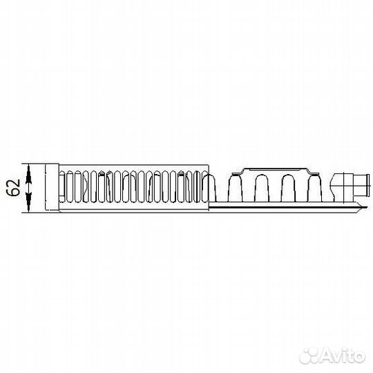 Радиатор стальной панельный axis 11 300 x 500 Cl