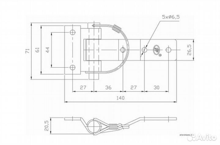 На борт прицепа петля ZW-03.106 Польша