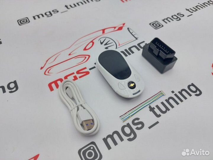 Смарт ключ Шевроле дизайн Mercedes new белый