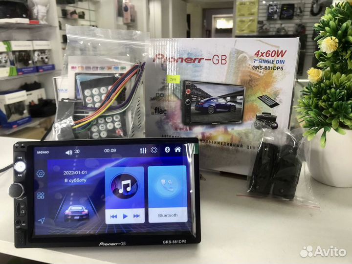 Магнитола 1din Pioneer GRS-881DP5