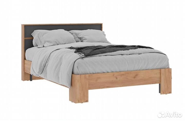 Кровать 1.6х2.0м Хелен кр 03 серый графит