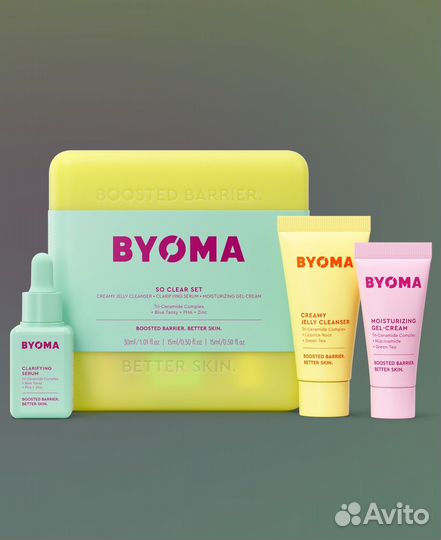 Byoma So Clear Set Набор (умывалка+сыворотка+крем)