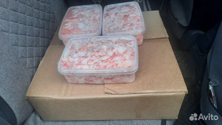 Мясо камчатского краба салатное