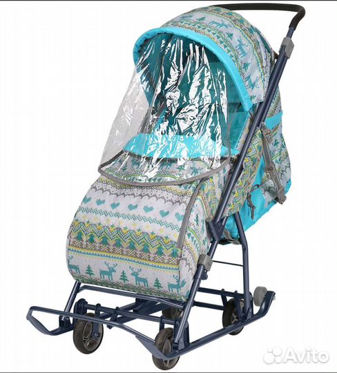 Детские санки коляска ника