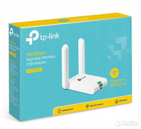 Сетевой адаптер TP-link TL-WN822N, белый