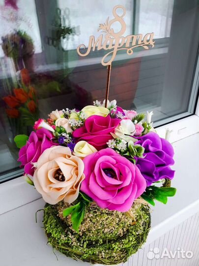 Цветочная композиция в кружке