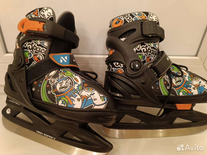 Коньки детские раздвижные, 26-31 размер
