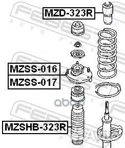 Пыльник амортизатора зад прав/лев mzshb323R