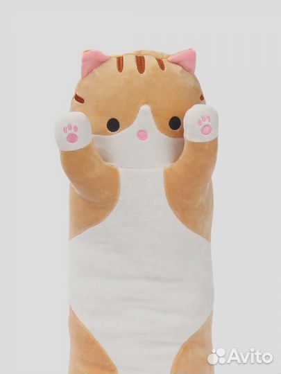 Кот Батон 110см оранжевый новый