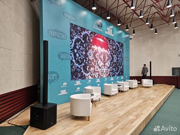 Светодиодный LED экран P3 с монтажом все размеры