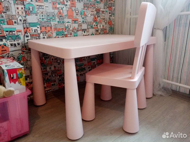 Детский столик и стульчик IKEA mammut