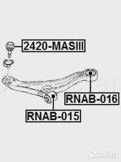 Шаровая опора 2420masiii