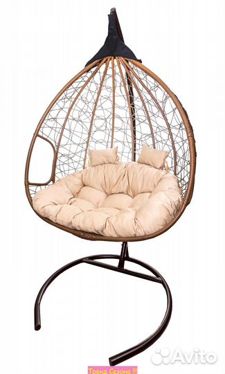 Кресло подвесное двойное Феникс арт.CN3423-мткор