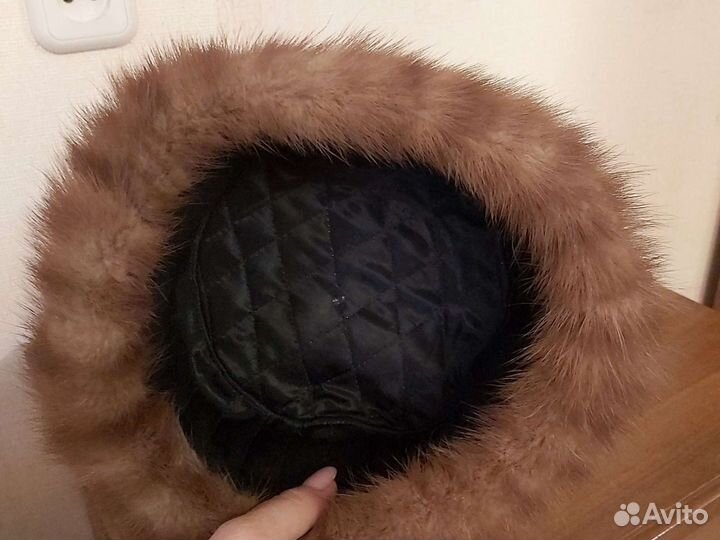 Норковая шапка мужская новая