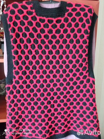 Жилетка, вязанные кофты