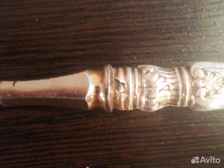 Серебряный прибор, вилка большая