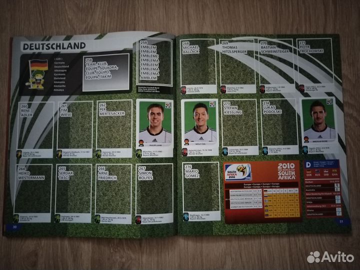 Альбом для наклеек Panini FIFA Кубок Мира 2010