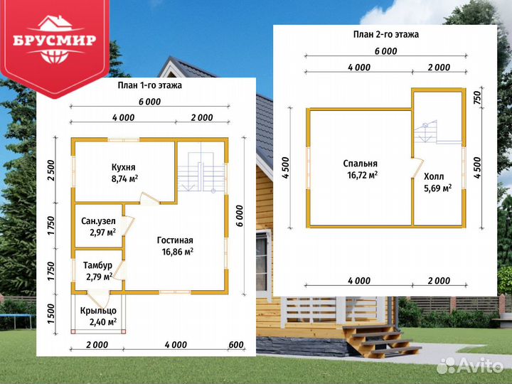 Дом из профилированного бруса