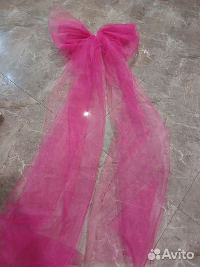 Бант из фатина на елку