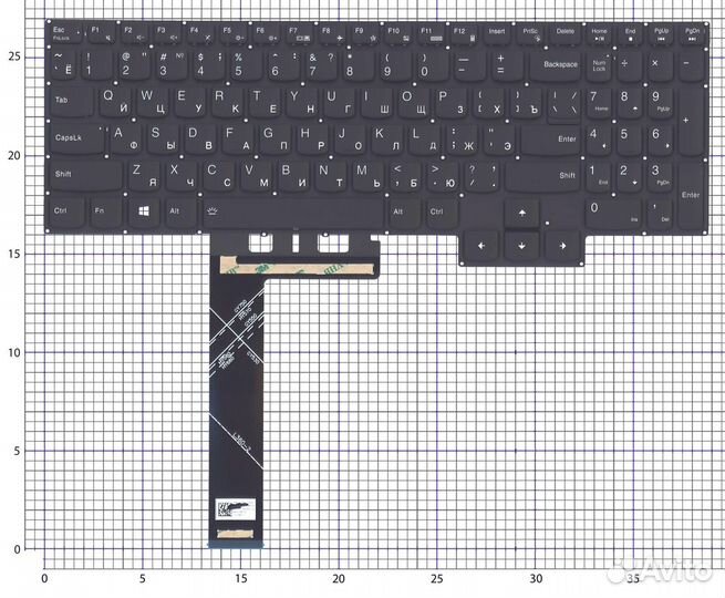 Клавиатура для ноутбука Lenovo Legion Pro 7 16IRX8 черная