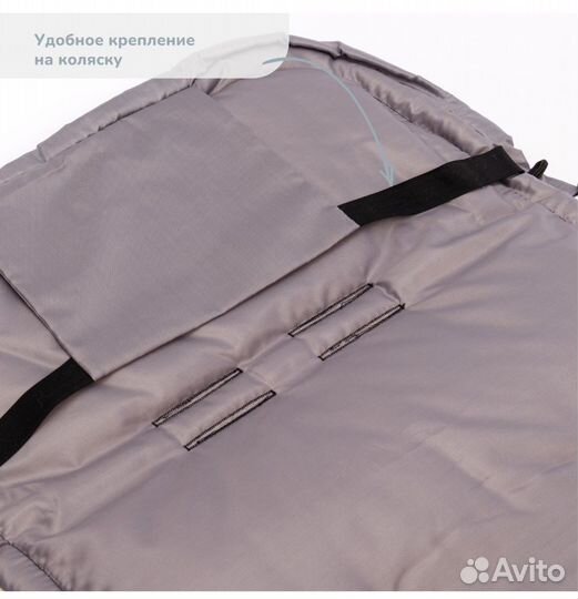 Зимний конверт в коляску (в сани)на овчине