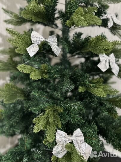 Елка литая 180 смешанная пвх+литая новая