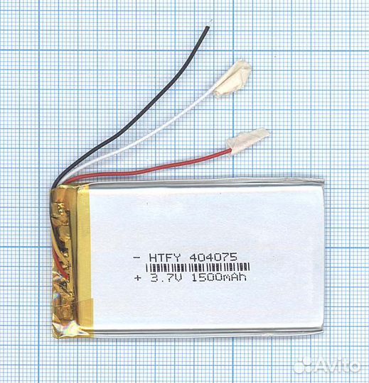 Li-Pol 4*40*75мм 3pin