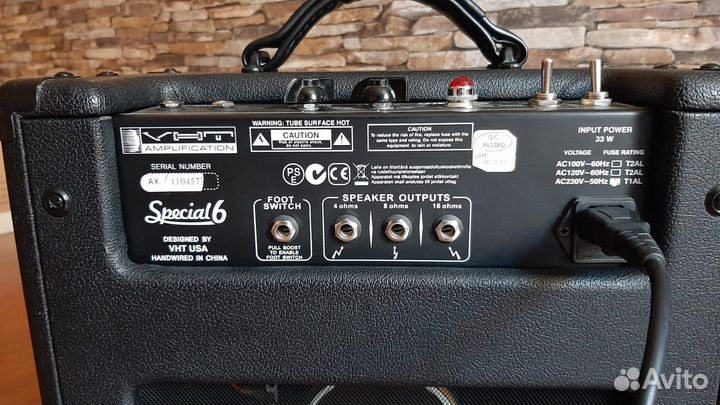 Комбо усилитель для гитары VHT Special 6