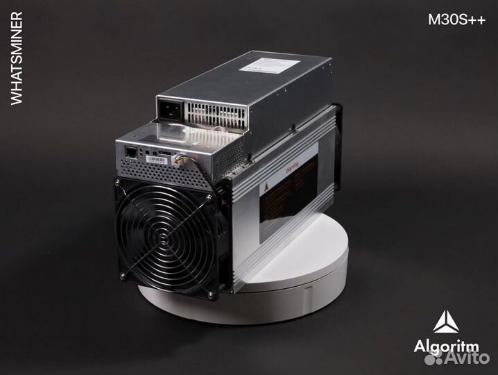 Asic майнер whatsminer M30S++ РФ гтд / 106 тh/S