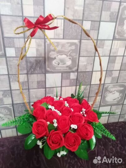 Букеты с розами мыльными