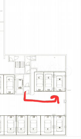 Машиноместо, 18 м²