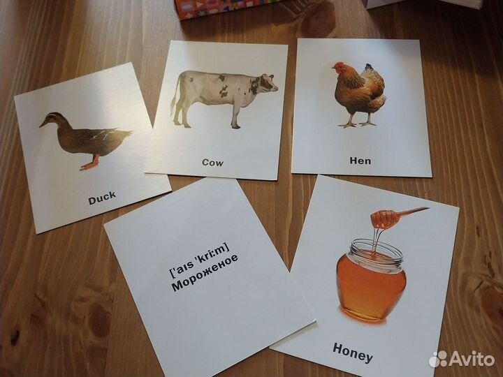 Карточки для изучения английского языка