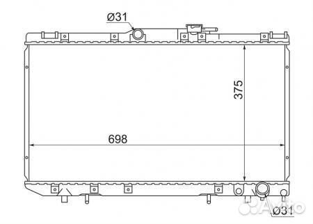 Радиатор охлаждения SAT TY0002-CT190 Toyota Corona