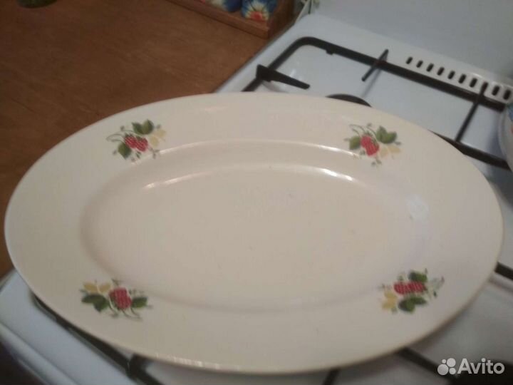 Блюдо винтажное большое,зик конаково