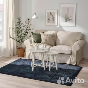 Ковер IKEA Vonsbak 133х195 см, темно-синий