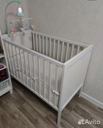 Детская кровать IKEA с матрасом