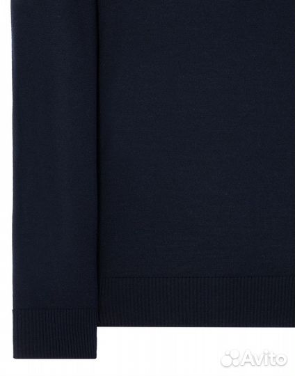 Свитер stone island crewneck knit wool stitch navy