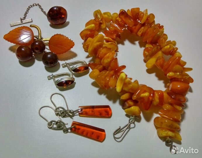 Янтарь из СССР, винтаж