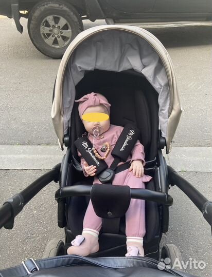 Коляска 2 в 1 эко кожа mr sandman