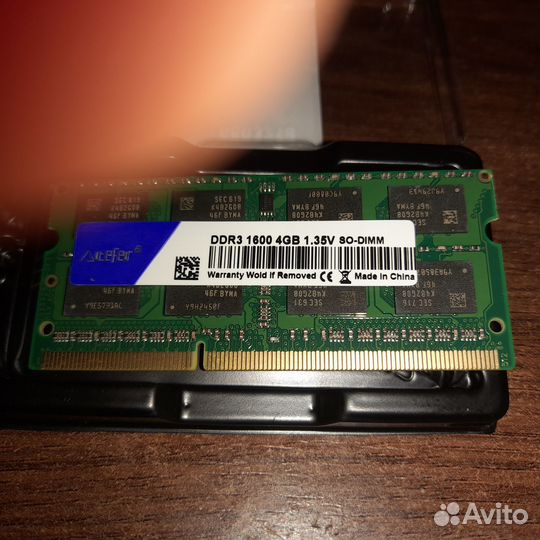 Ddr3l 1600 sodimm 4gb