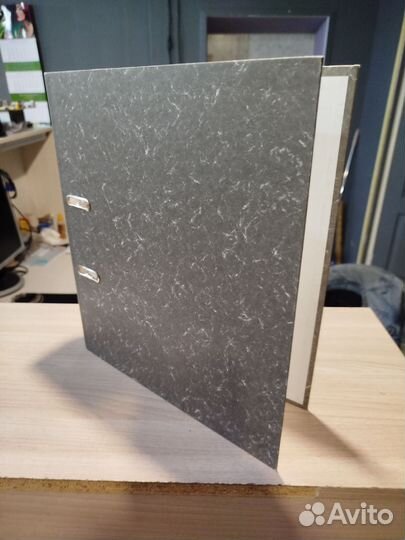 Папка регистратор 80мм чёрный мрамор